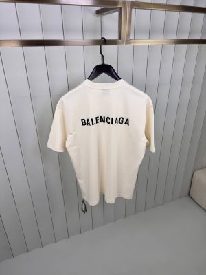 Beige Balenciaga vintage cotton jersey tee