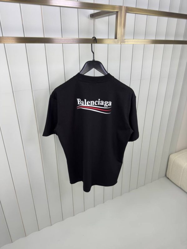 Black Balenciaga political campaign cotton tee - Image 2