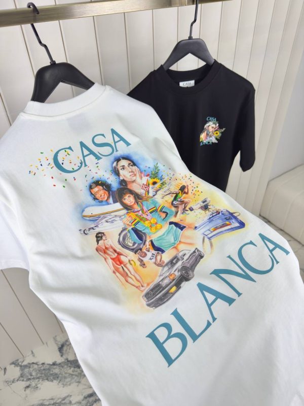 White casablanca celebration du sport cotton tee - Image 4