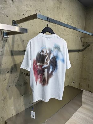 White off-white with san matthew print cotton tee