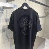 Black chrome hearts vintage cotton tee - Image 2