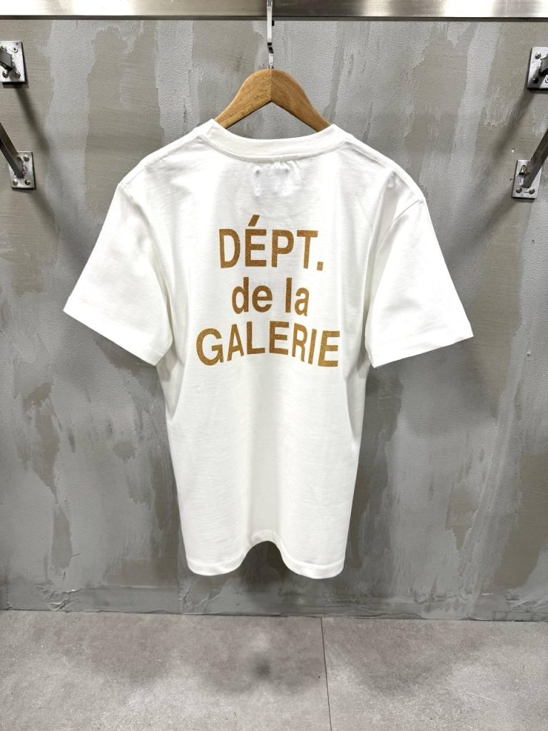 White gallery dept print cotton tee