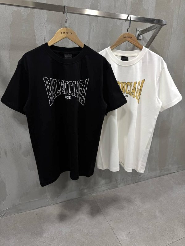 White balenciaga paris cotton tee - Image 2