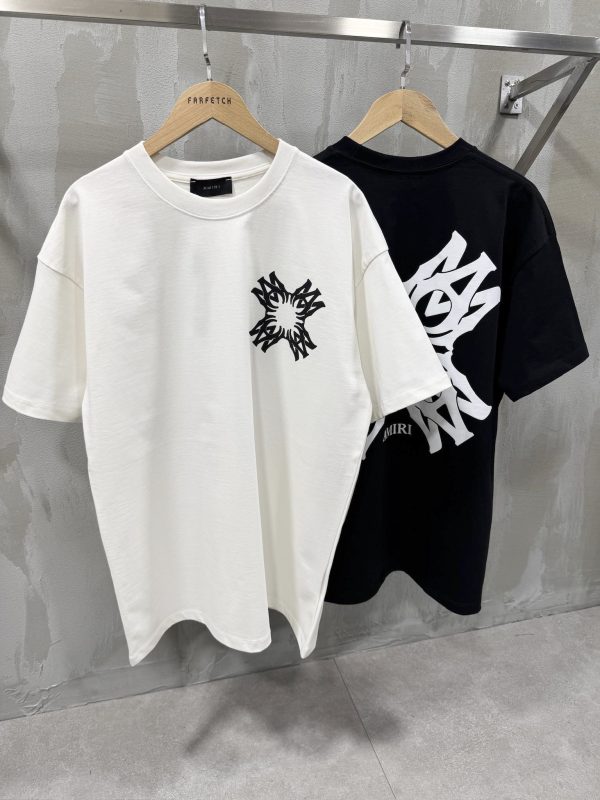 White amiri MA Quad cotton tee - Image 2