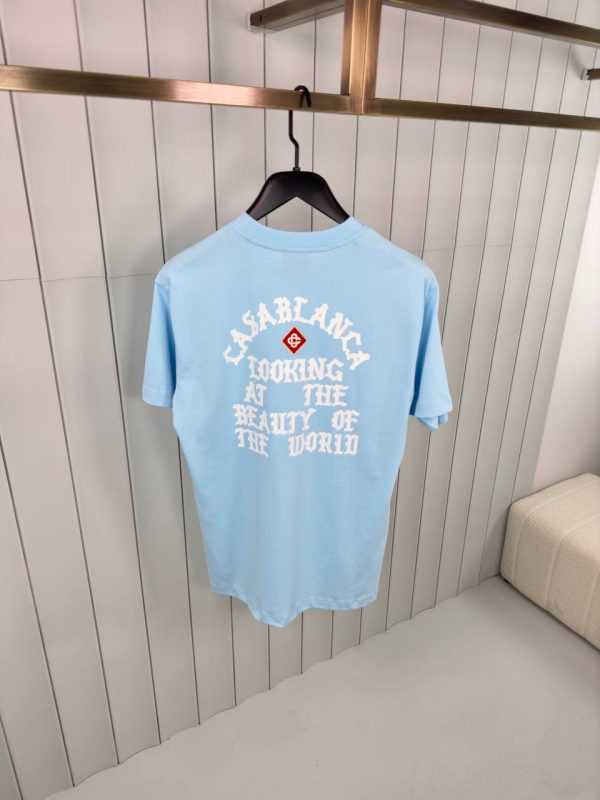 Blue casablanca looking at the beauty of the world cotton tee