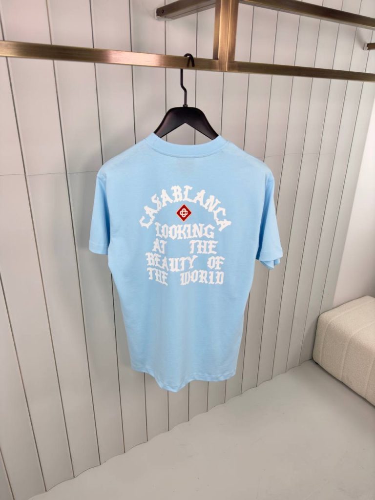 Blue casablanca looking at the beauty of the world cotton tee