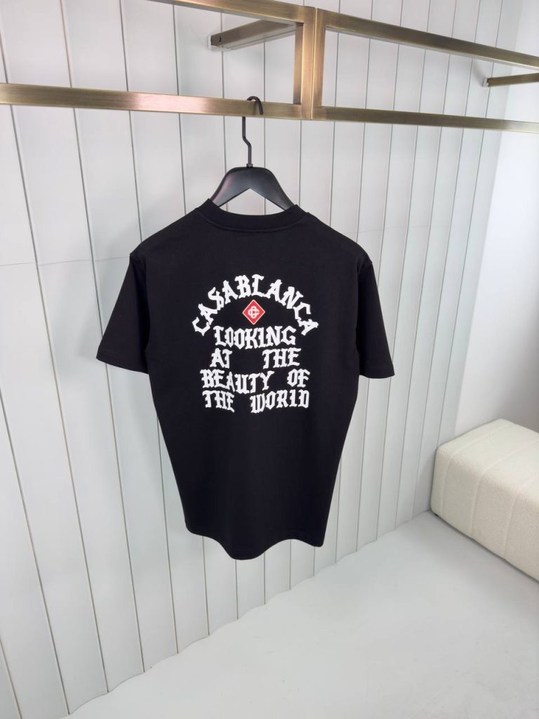 Black casablanca looking at the beauty of the world cotton tee