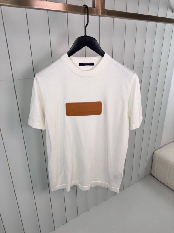 White LV VVN patch cotton tee - Image 2