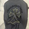 Black chrome hearts vintage cotton tee - Image 3