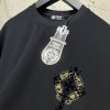 Black chrome hearts crosses cotton tee - Image 4