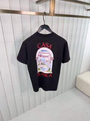 Black casablanca le passage cotton tee