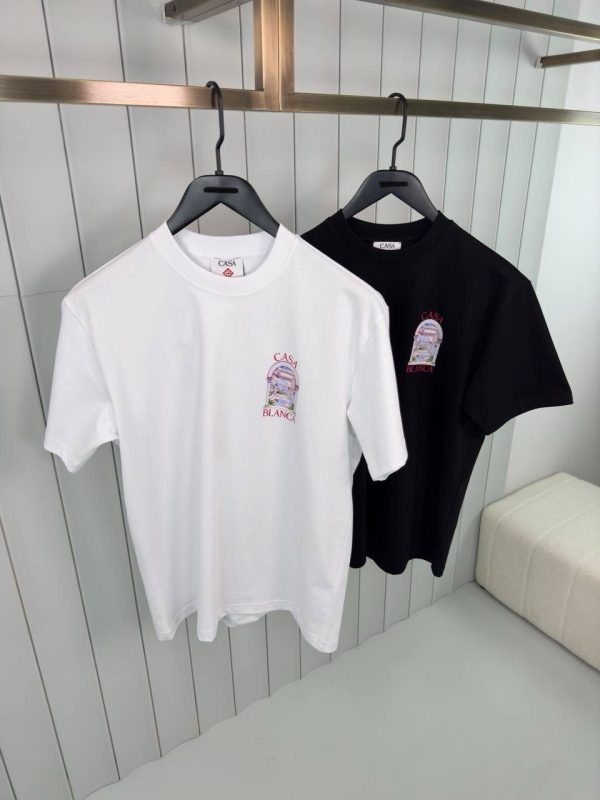 Black casablanca le passage cotton tee - Image 3
