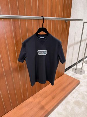 Dark Gray dior christian dior couture jersey cotton tee