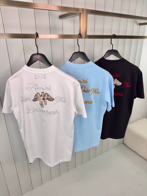 Blue amiri embroidered dreamers coton tee - Image 3