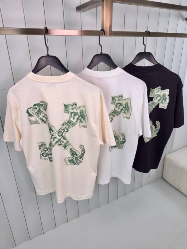 White off-white cash arrow cotton tee - Image 4
