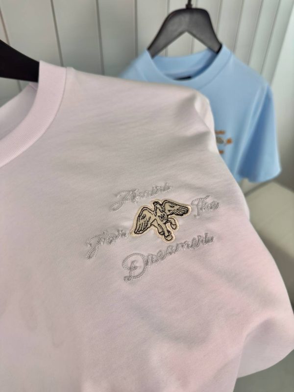 White amiri embroidered dreamers coton tee - Image 5