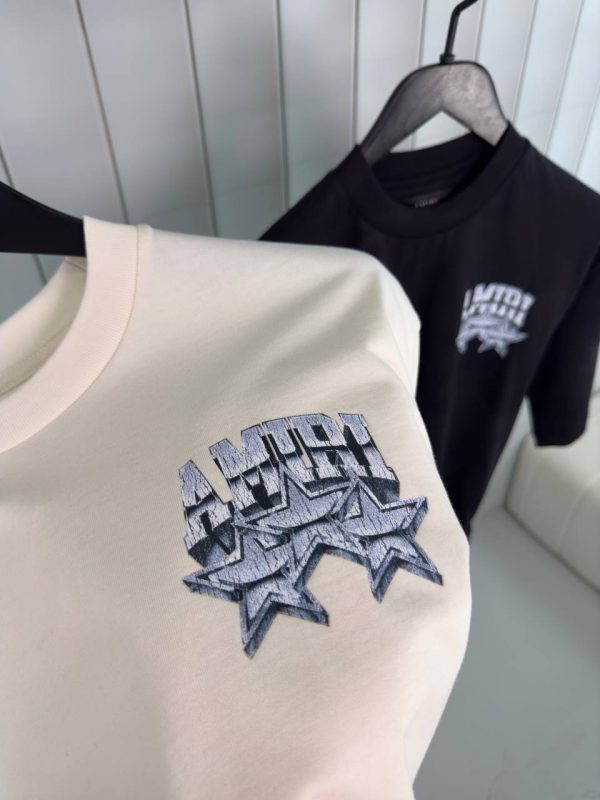Beige amiri championship os cotton tee - Image 6
