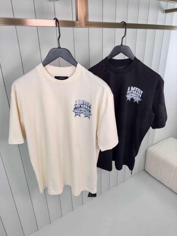 Beige amiri championship os cotton tee - Image 8