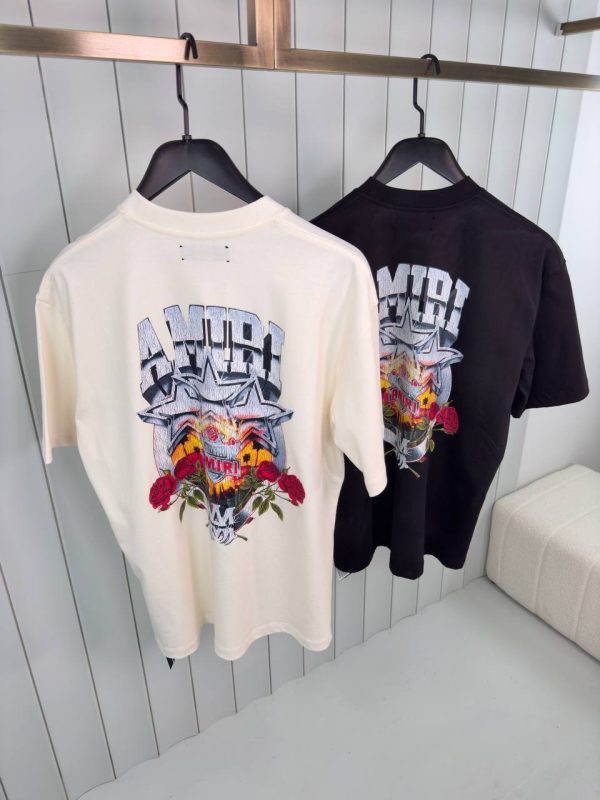 Beige amiri championship os cotton tee - Image 7