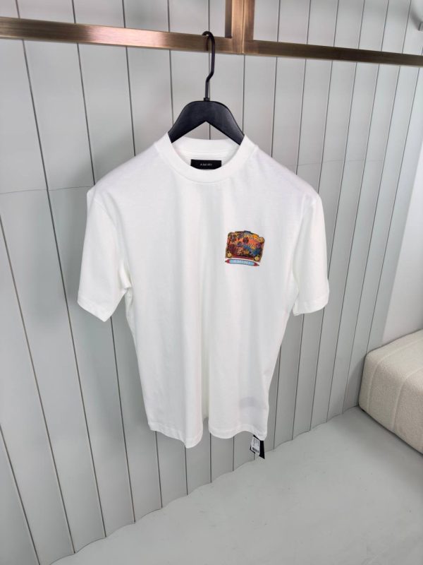 White amiri jazz hideaway cotton tee