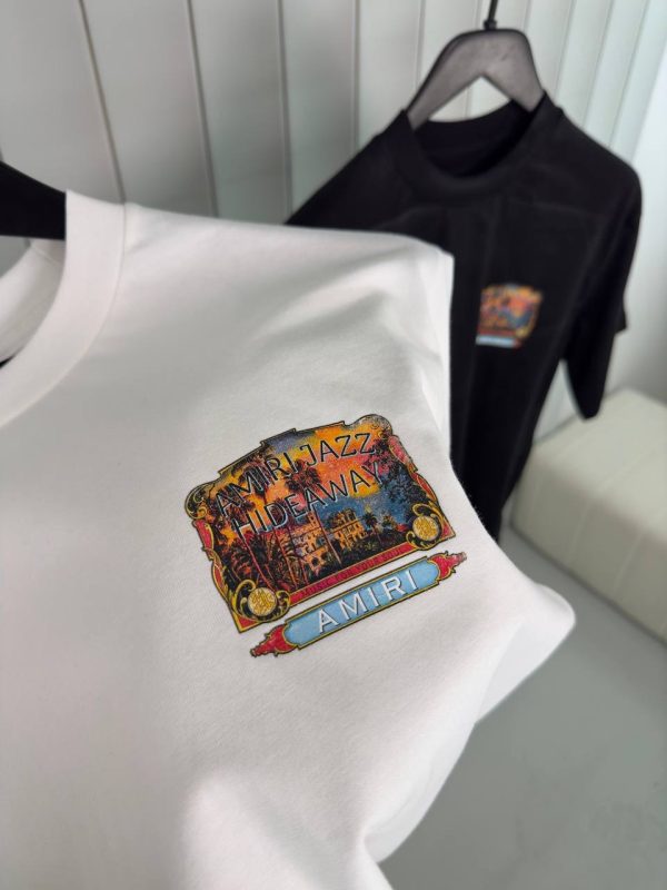 White amiri jazz hideaway cotton tee - Image 2