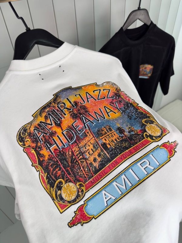 White amiri jazz hideaway cotton tee - Image 3