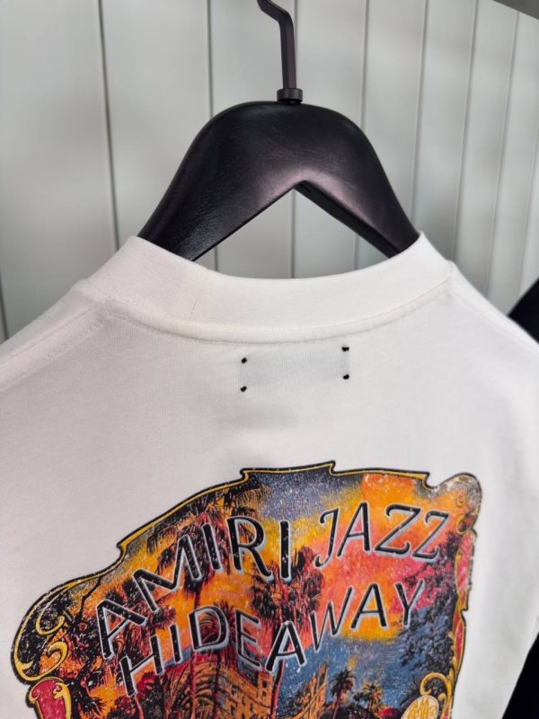 White amiri jazz hideaway cotton tee - Image 4