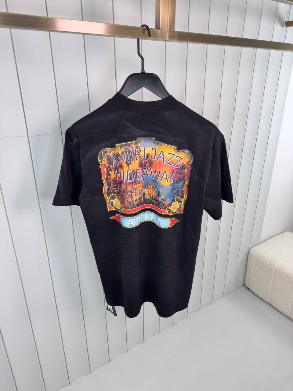 Black amiri jazz hideaway cotton tee