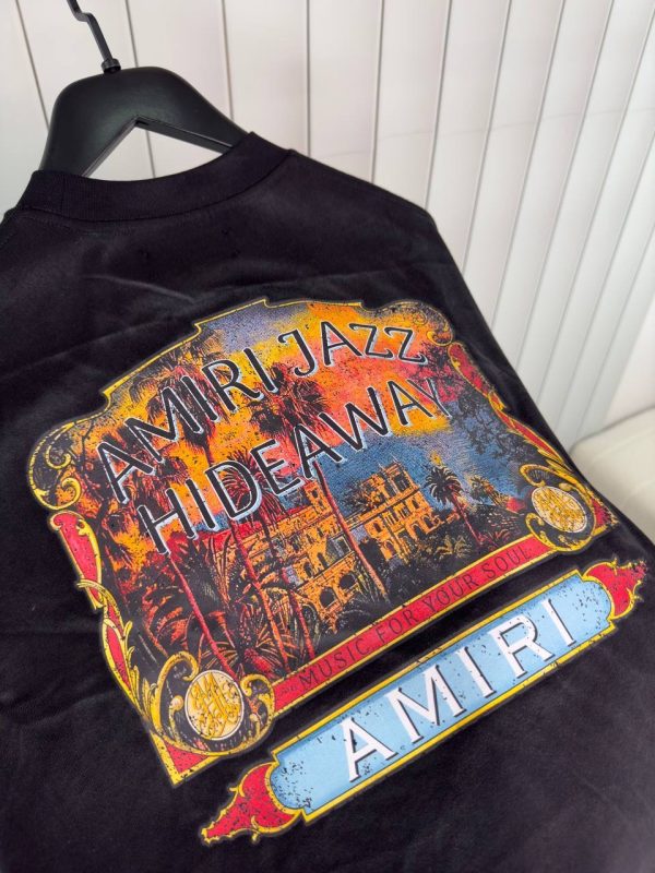 Black amiri jazz hideaway cotton tee - Image 3