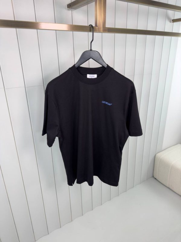Black off-white barber arrow cotton tee - Image 2