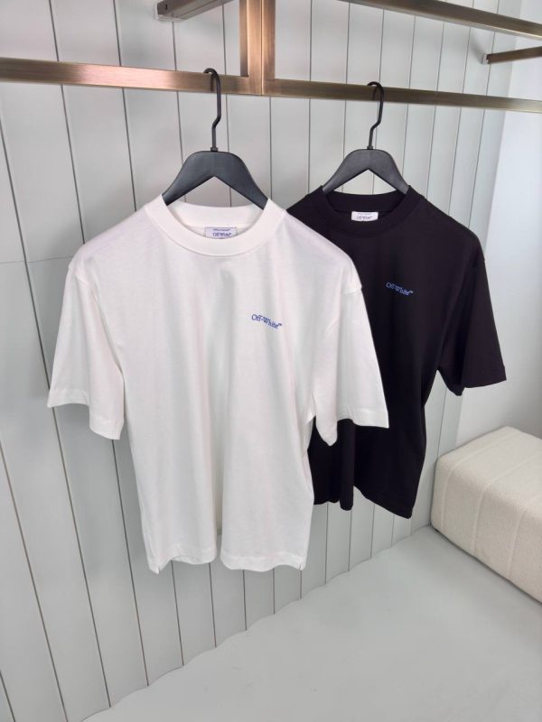 White off-white barber arrow cotton tee - Image 4