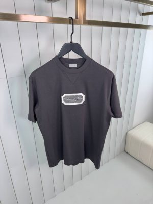 Gray dior christian dior couture jersey cotton tee