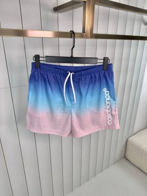 Blue saumon casablanca gradient  jacquard swim shorts