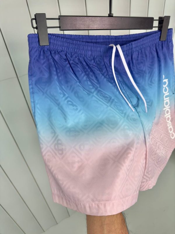 Blue saumon casablanca gradient  jacquard swim shorts - Image 2