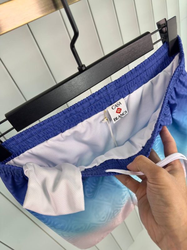 Blue saumon casablanca gradient  jacquard swim shorts - Image 3