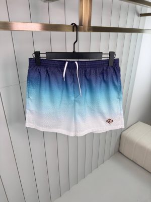 Blue white casablanca gradient  jacquard swim shorts