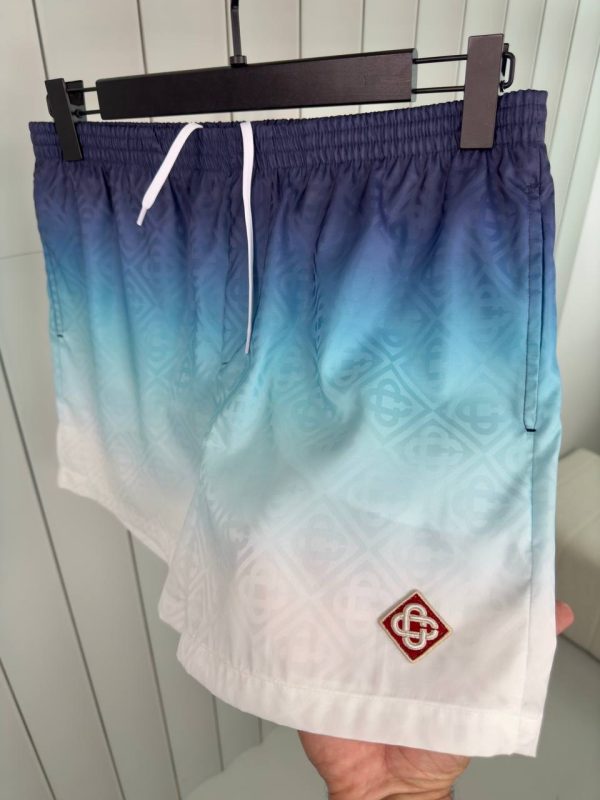 Blue white casablanca gradient  jacquard swim shorts - Image 2