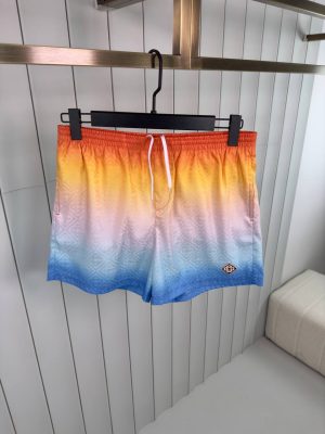 Orange casablanca gradient  jacquard swim shorts