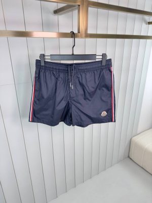 Navy moncler nylon swim short