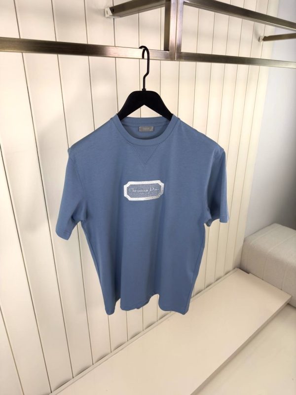 Blue dior christian dior couture jersey cotton tee - Image 2