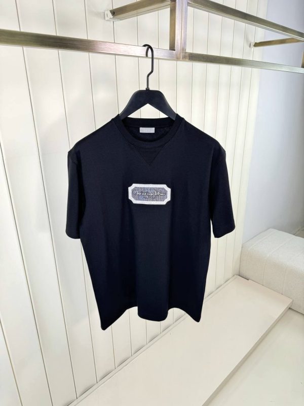 Black dior christian dior couture jersey cotton tee - Image 2
