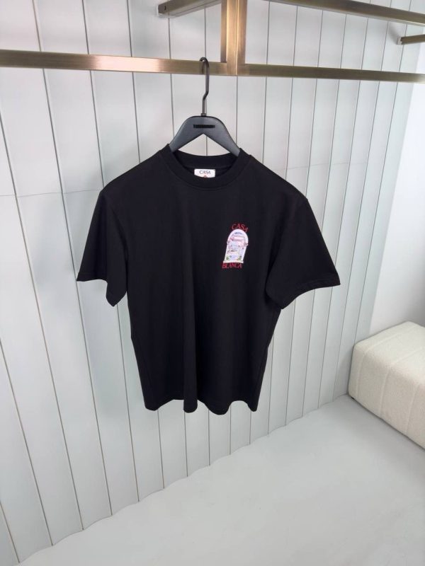 Black casablanca le passage cotton tee - Image 2