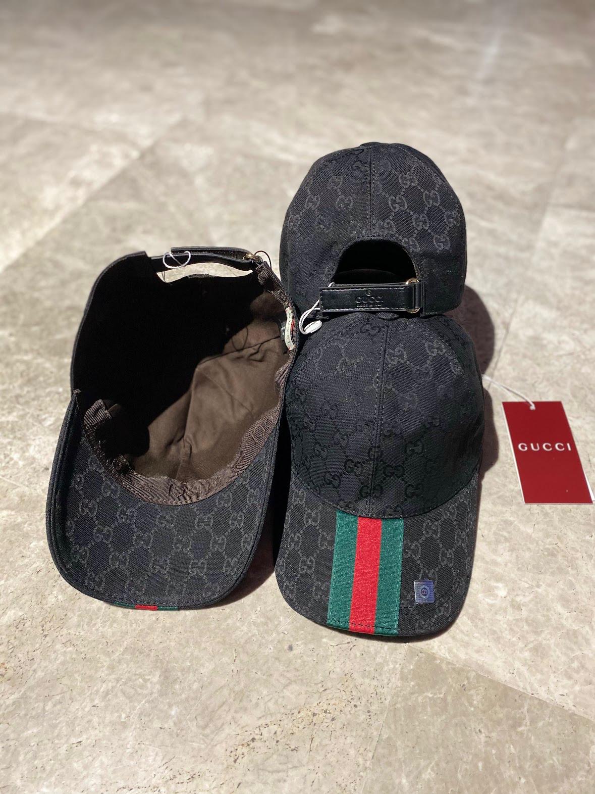 Black gucci gg logo cap