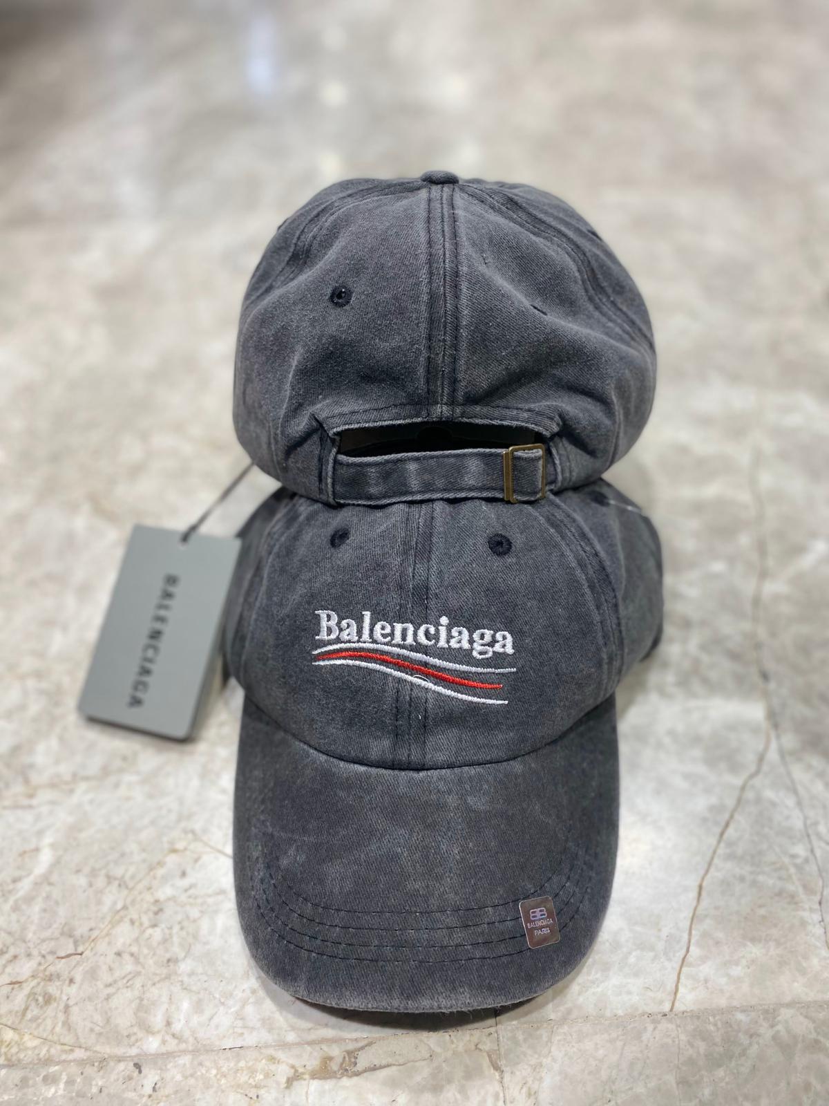 Anthracite balenciaga political logo front cap