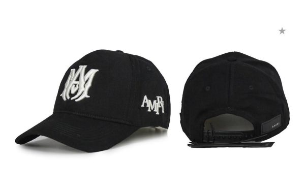 Black amiri MA logo cap