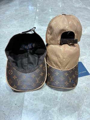 Brown LV get ready monogram cap