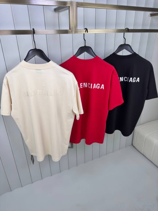 Red Balenciaga vintage cotton jersey tee - Image 5