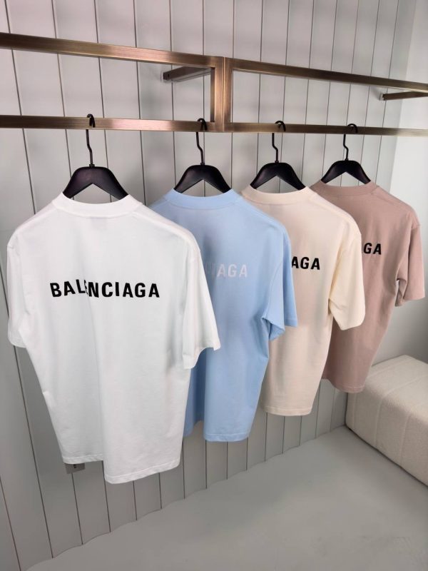 Light blue Balenciaga vintage cotton jersey tee - Image 3