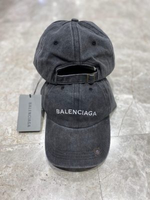 Anthracite balenciaga logo front cap