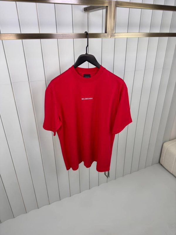 Red Balenciaga vintage cotton jersey tee - Image 2